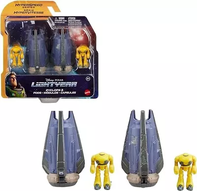 Disney Pixar Lightyear Hyperspeed Series Zyclops & Space Pod Battle Damage • £9.99