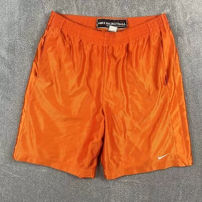 Vintage Nike Basketball Shorts Mens XL Dri-Fit Terry Standard Issue Orange • $17.98