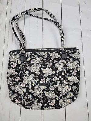 NWT Vera Bradley Carson East West Tote Holland Garden (Black Gray Floral NEW) • $34.99