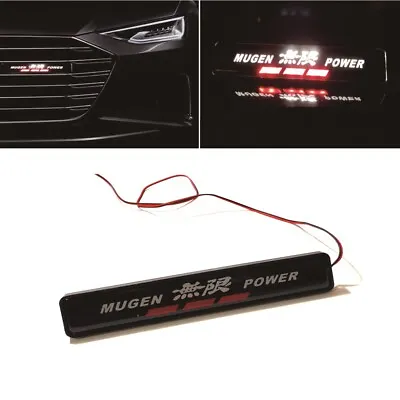 JDM Mugen Power LED Light For Car Front Grille Badge Illuminated Decal Sticker • $13.99