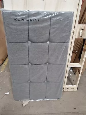 Kensington 3'0 Single Headboard Grey Fabric With Diamantes • £10