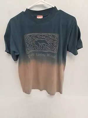 The Lion King Mens Large Shirt Blue/Tan Vintage Disney  • $24.88