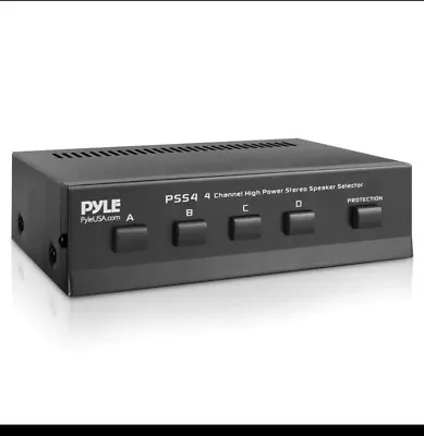 Pyle PSS4 4 Channel High-Power Stereo Speaker Selector • $30