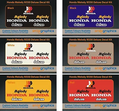 Honda Melody NS50 Delux Sticker Decal Kit For All Colour Scooters Bikes • £31.45