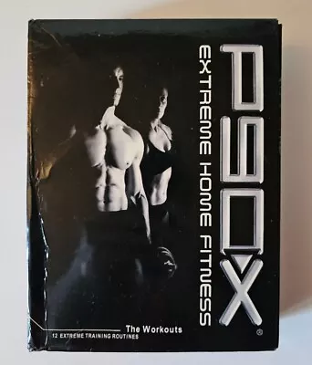 P90X Extreme Home Fitness DVD Set! Complete-13 Discs Tested Rare Long Box Bonus  • $25