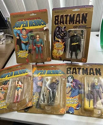 DC Comics Super Heros Action Figure Lot From Toy Biz 1989 Vintage NIB • $169.95