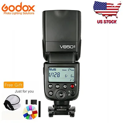$130.66 • Buy Godox V850II 2.4G Flash Speedlite Build-in Battery For Canon Nikon Pentax