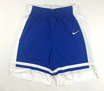 Nike Elite Basketball Practice Short Men's Medium Blue White AV2150-494 • $8.80