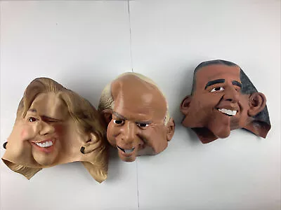 Lot Of 3 2008 Disguise Mask Barack Obama Clinton McCain • $29.99