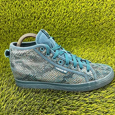 Adidas Honey Up Womens Size 8.5 Blue Athletic Hidden Wedge Shoes Sneakers M19604 • $39.99