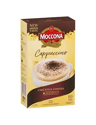 Moccona Cappuccino Coffee Sachet 10 Pack • $5.12