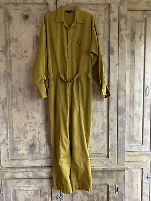 Vintage Green Jumpsuit Work Farm Coveralls Para Suit Hipster Retro **Damaged • $20