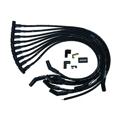 Moroso Spark Plug Wire Set 73716; Ultra 40 Race 8.65mm Black 45deg For Ford 351W • $96.99