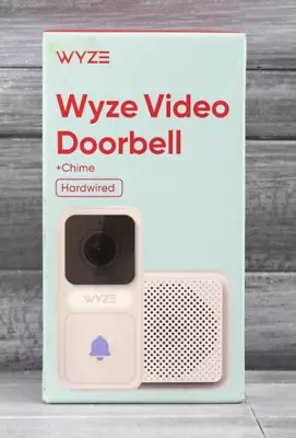 Wyze Motion Video Doorbell + Chime NEW IP65 Weatherproof Hardwired Night Vision • $34.97