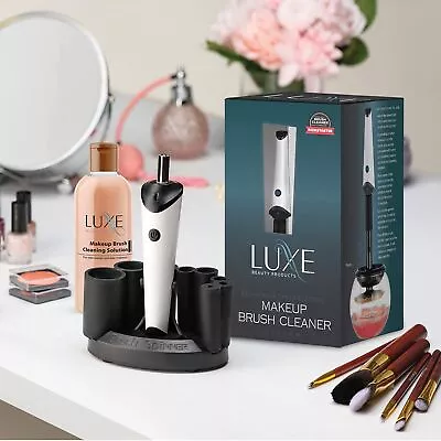 Luxe Electric Makeup Brush Cleaner With Makeup Brush Cleaner Solution USB... • $23.39