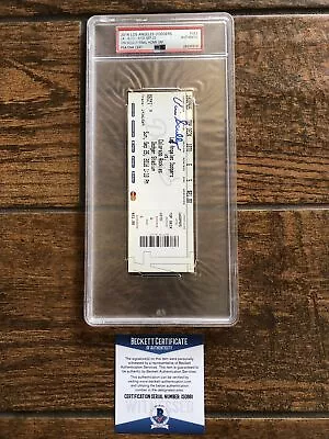 LA Dodgers Vin Scully Signed Auto Ticket 09/25/16 Last Game @ Dodger Stadium PSA • $5099.99