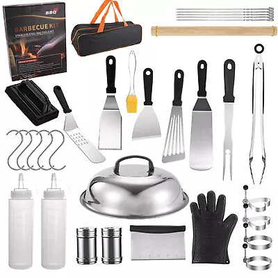 132 PCS Griddle Accessories Kit Grill Barbecue Tools Set For Outdoor Camping • $29.99