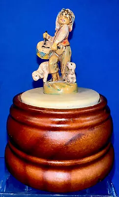 Vintage Fontanini ‘Little Drummer Boy’ Figurine Music Box Italy Roman Inc Works • $29.95