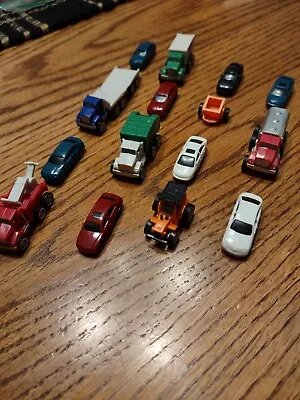 N Scale Lot Of (15) Assorted Vehicles CarsTrucks For Model Train Layout • $14.99