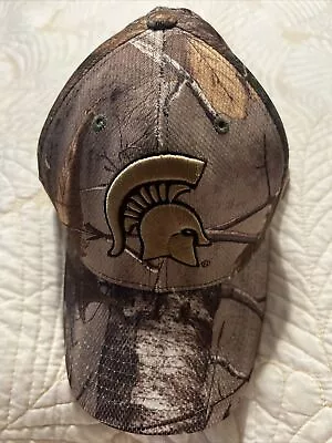 Captivating Headwear Michigan State Spartan Camouflage Men’s Ball Cap • $25