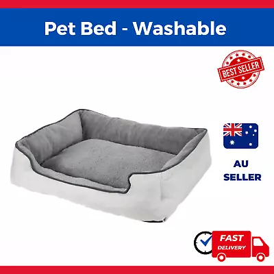 $16.99 • Buy Pet Bed Dog Cat Calming Bed Sleeping Comfy Cave Washable Mat AU Stock