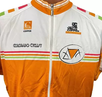 Colorado Cycling Jersey XXL Full Zip 2008 Crocs Saab Shirt Copper Bike • $29.59