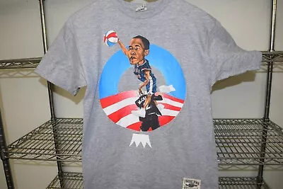 Barack Obama Basketball Undrcrwn Medium T Shirt Democrat • $3