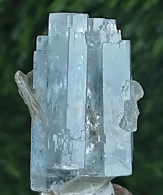 Natural Aquamarine Crystals Cluster With Mica Mineral Specimen • $115