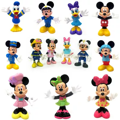 Mickey Minnie Mouse Donald Daisy Duck Model Action Figures Cake Decor Topper Toy • $9.95