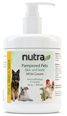 $104.10 • Buy Pampered Pets Skin And Joint MSM Cream Nutra Health 16 Oz (480 Ml) Pump