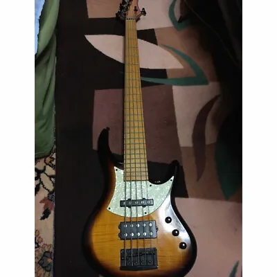 Electric Bass Guitar MTD Rare 5 String Flame Top Sunburst • $2958