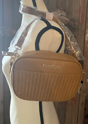 Bebe Los Angeles Handbag NWT Camel/tan With Studs Crossbody • $17.95