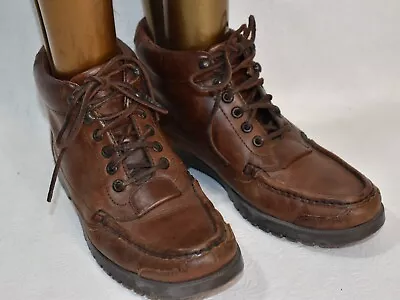 Natural Sport Boots Brown Size 8.5  Leather Vintage • $18.99