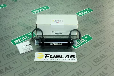 Fuelab 828 Series In-Line Fuel Filter Black -10 AN 5  6 Micron Micro-Fiberglass • $192.82