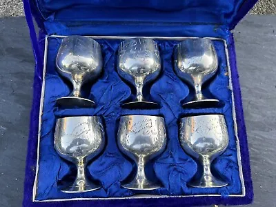 Vintage EPNS Silver Plated Miniature Goblets / Shot Glass • £55