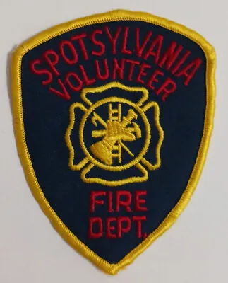$10 • Buy Spotsylvania Volunteer Fire Department Virginia VA Patch 