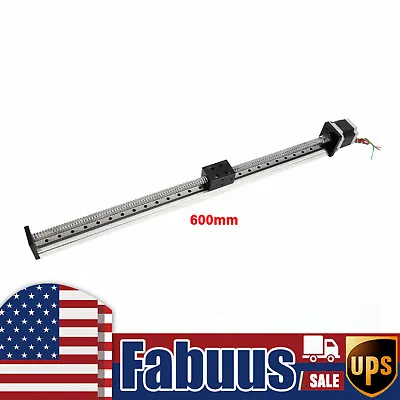 Linear Guide Rail CNC Slide Stage Actuator Ball Screw Motion Nema 23 Motor 400mm • $83.61