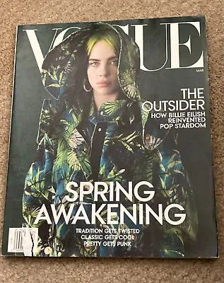 VOGUE Magazine - March 2020 Issue ~ BILLIE EILISH On Cover  **SEE DESCRIPTION** • $5