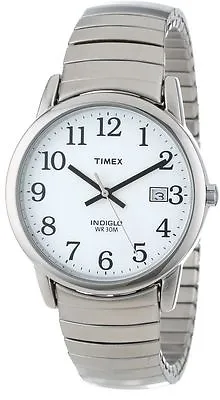 Timex T2H451 Men's Easy Reader Expansion Band Watch Indiglo Date  • $42