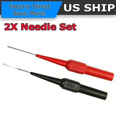 Needle Tipped Tip Multimeter Probes Test Leads 4 FLUKE Tester 600V 1A 4mm Socket • $3.75