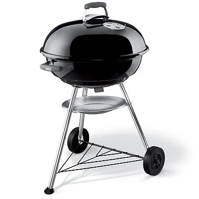 Weber 57cm Compact Kettle Charcoal BBQ Grill Barbecue Black • $269.95