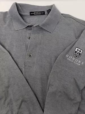 Carnoustie Men's Large  Gray Long Sleeve Golf Polo Shirt. • $34.99