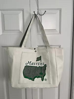 Rare Vintage Augusta Masters Ladies Purse White Faux Leather Logo Bag Golf Case • $88
