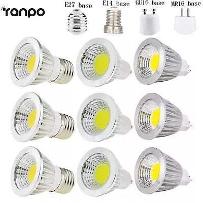 MR16/GU10/E27/E14 Dimmable 6W 9W 12W LED COB SpotLight Bulb Lamp Ultra Bright SS • $57.19