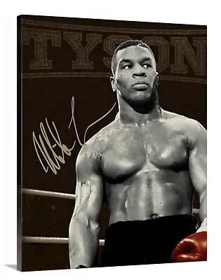 Mike Tyson Canvas 16x20 Print Picture Wall Fine Art Police Boxing Gym Ring Champ • $39.99