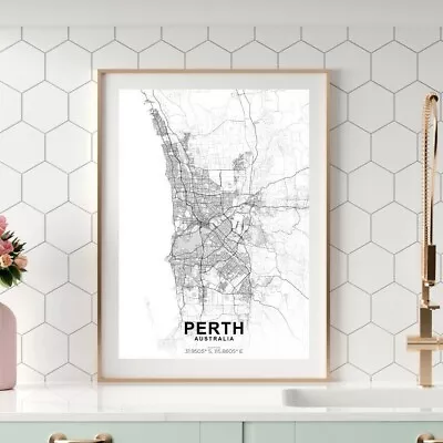 PERTH City Map Poster I  Wall Art Print Poster Home Decor • $74.50