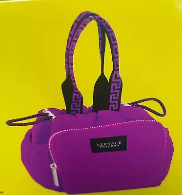 Versace Parfums Cosmetic Make Up Bag Case Purse Purple Color • $44.91