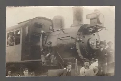 Railroad Postcard:  Locomotive No. 1351 With Crew & Others - Real Picture • $12.49