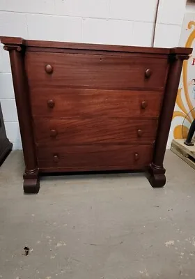 Antique Four Drawer Empire Dresser • $375