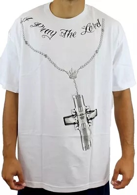 Mafioso Men's Confession 2 Short Sleeve T Shirt White   Gangsta Urban Wear Gu... • $26.24